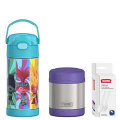 12oz Trolls FUNtainer® Water Bottle & 10oz Food Jar Bundle