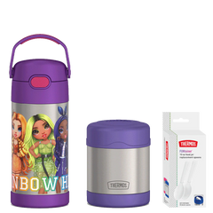 12oz Rainbow High FUNtainer® Water Bottle & 10oz Food Jar Bundle
