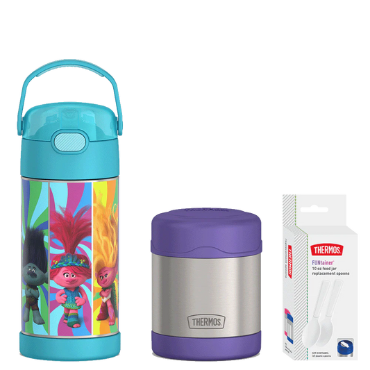 12oz Trolls FUNtainer® Water Bottle & 10oz Food Jar Bundle