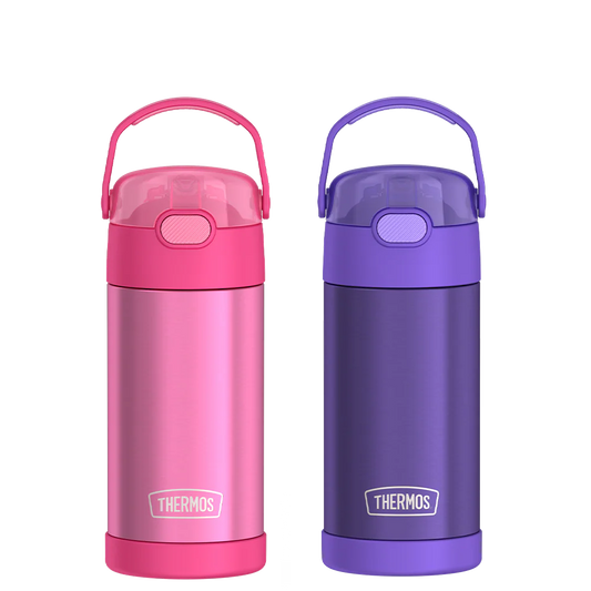 12oz FUNtainer® Water Bottles Pink & Purple Bundle