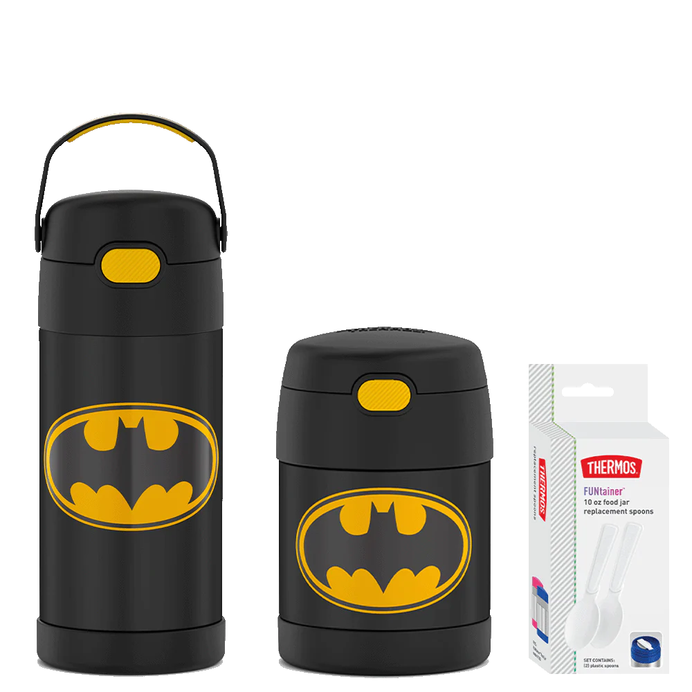 Batman 12oz FUNtainer® Water Bottle & 10oz Food Jar Bundle