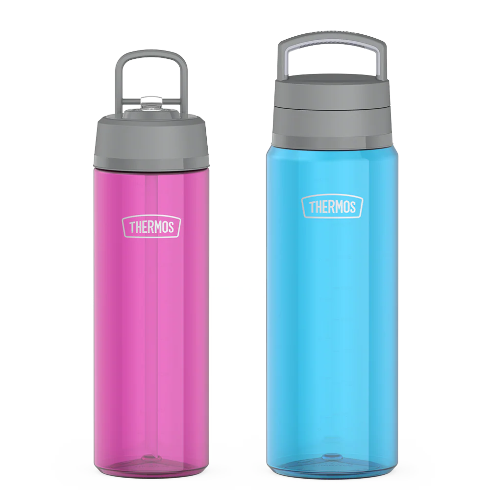 26oz Straw Lid & 32oz Screw Top Lid Tritan™ Water Bottle Bundle - Aubergine & Teal