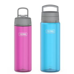 26oz Straw Lid & 32oz Screw Top Lid Tritan™ Water Bottle Bundle - Aubergine & Teal