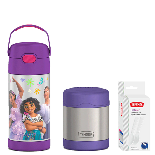 12oz Encanto FUNtainer® Water Bottle & 10oz Food Jar Bundle