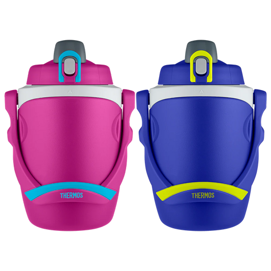 64oz Insulated Water Bottle Blue & Pink Bundle