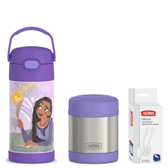 12oz Disney's Wish FUNtainer® Water Bottle & 10oz Food Jar Bundle
