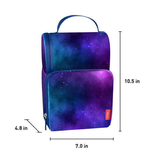 Tween Dual Lunch Box Galaxy Navy/purple